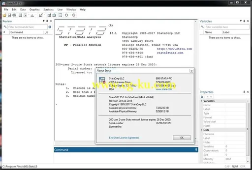 StataCorp Stata/MP 15.1 (Revision 20 Sep 2018)的图片2