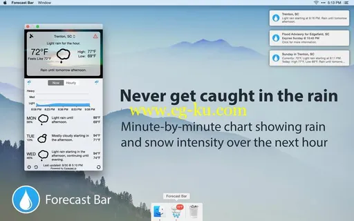 Forecast Bar 5.0.1 Multilingual MacOS的图片1