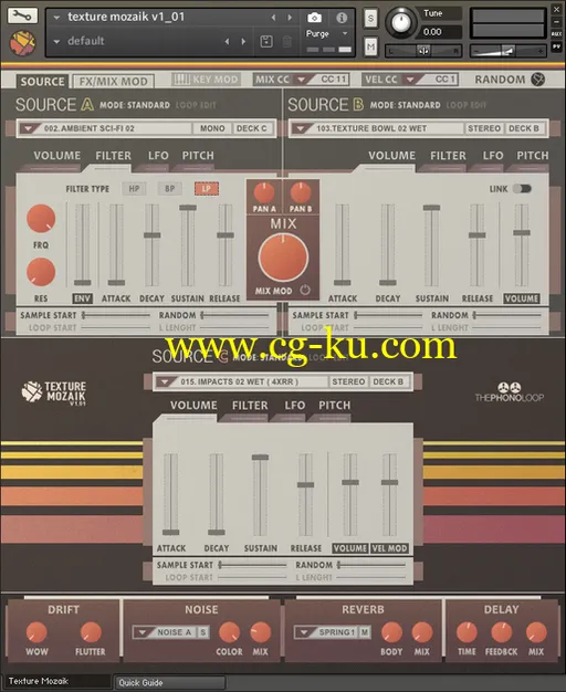 ThePhonoLoop Texture Mozaik For NATiVE iNSTRUMENTS KONTAKT-DISCOVER的图片3