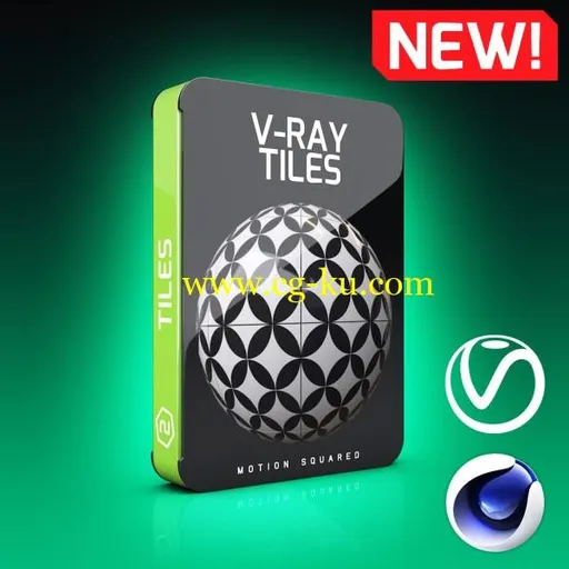 Motion Squared – V-Ray Tiles Texture Pack for Cinema 4D的图片1