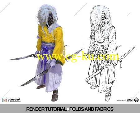 Gumroad – Rendering Tutorial Part 2 Folds and Fabrics by Yohann Schepacz的图片1