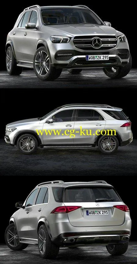 2020 Mercedes Benz GLE 3D model的图片1