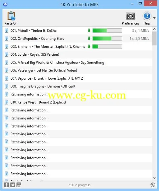 4K YouTube to MP3 3.6.2.2214 Multilingual Win/Mac的图片1