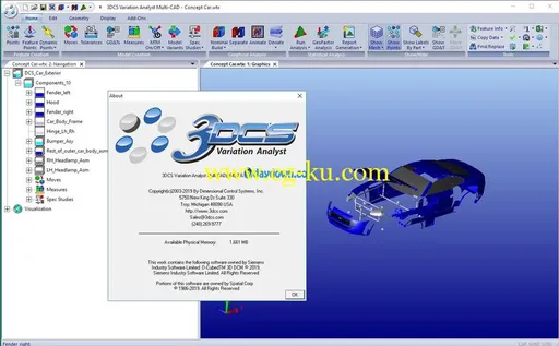 3DCS Variation Analyst MultiCAD 7.6.0.1的图片2