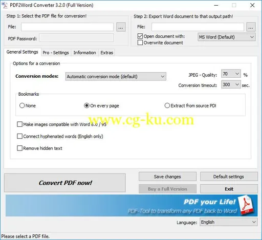 7-PDF PDF2Word Converter 3.2.0.174的图片1