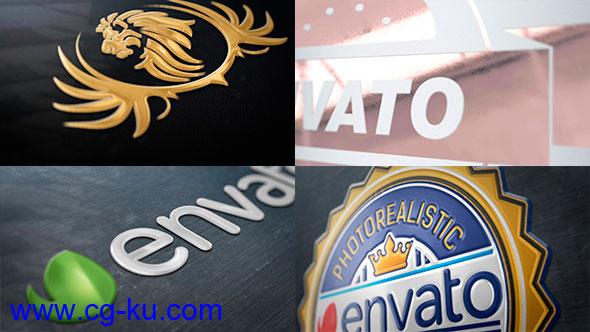 AE模板-企业标志金色质感公司Logo展示 Corporate Logo Pack的图片1