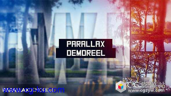 AE模板-企业动态视差演示文字视频宣传片头开场 Parallax Demo Reel的图片1