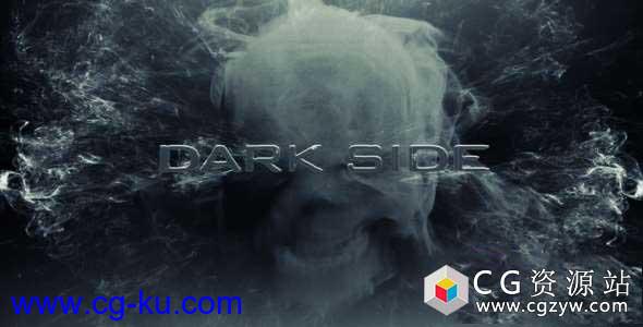 AE模板-电影促销预告片黑暗粒子3D文字标题视频开场宣传片的图片1