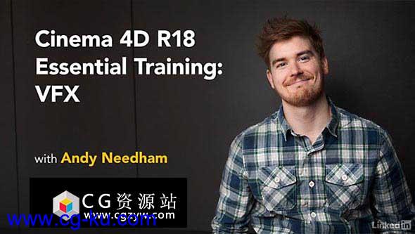 跟踪反求摄像机投射特效C4D教程Lynda CINEMA 4D R18 Essential Training: VFX的图片1