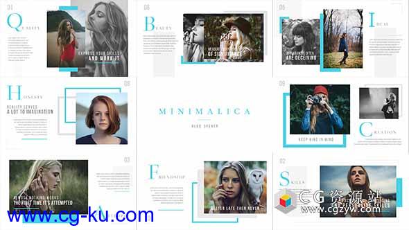 AE模板-时尚杂志博客图片介绍包装 Minimalica Blog Opener的图片1