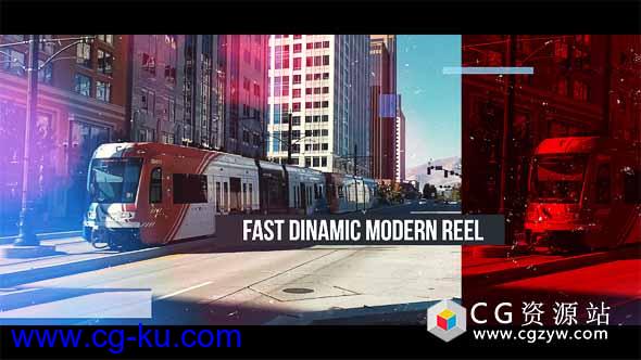 AE模板-快速动感时尚片头视频图片展示 Fast Dinamic Modern Reel的图片1