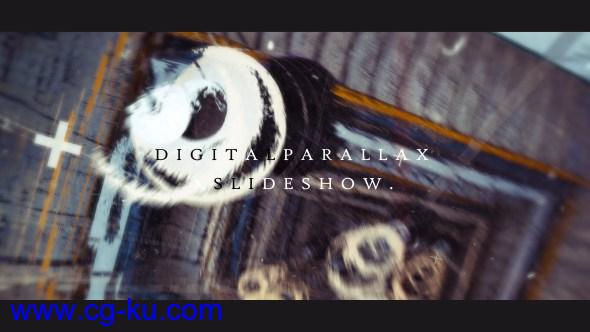AE模板-科技感数字视差分类图片幻灯片展示片头 Digital Parallax Slideshow Opener的图片1