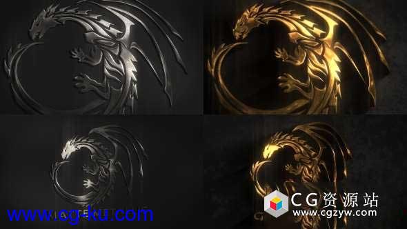 AE模板-三维金属质感标志Logo文字动画 Metal Logo的图片1