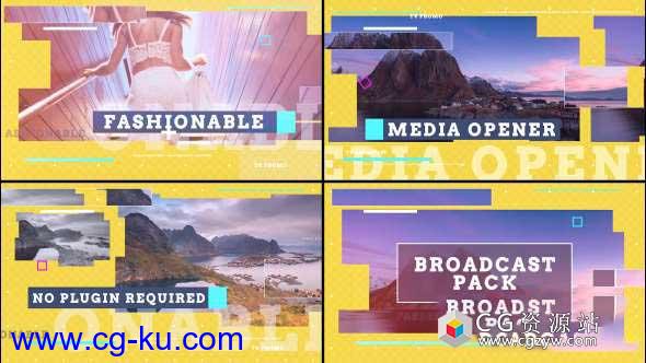 AE模板-时尚娱乐广告广播套餐栏目包装 Broadcast Package的图片1