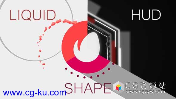 AE模板-公司宣传标志Logo片头动画开场 Shape Logo Reveal Pack的图片1