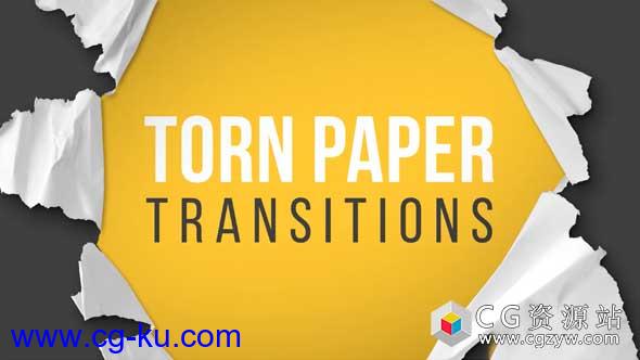 AE模板-12种撕裂视频转场动画过渡展示Torn Paper Transitions Reveal Pack的图片1