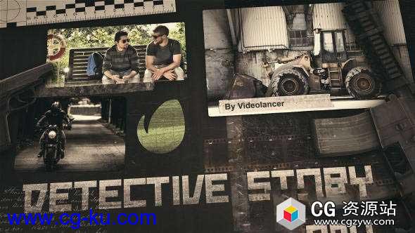AE模板-侦探故事军事战争游戏片头动画开场Detective Story的图片1