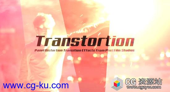 FCPX转场插件-分层切割紧张扭曲失真闪烁转场Transtortion的图片1