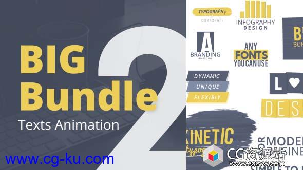 AE模板-商业企业动态文字标题动画栏目包装 Texts Animation Bundle Pack 2的图片1