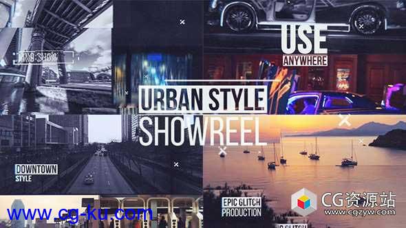 AE模板-促销演出视频动态分屏包装片头 Urban Showreel的图片1