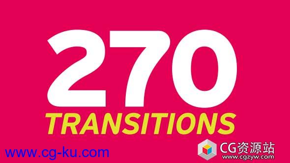 视频素材-270组图形动画视频转场Transitions的图片1