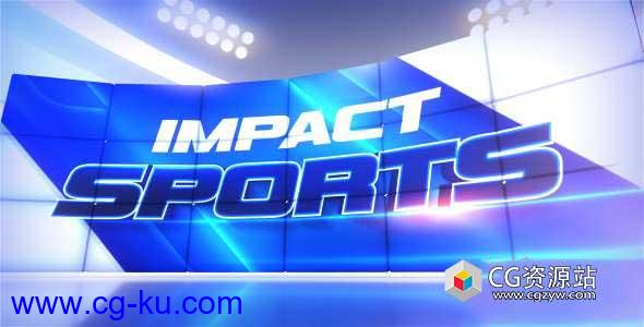 AE模板-体育运动视频电视栏目包装 Impact Sports Motion Broadcast Package的图片1