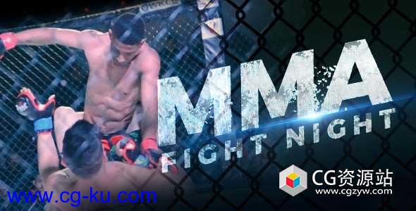 AE模板-体育赛事拳击运动体育视频宣传包装 MMA Fight Night的图片1