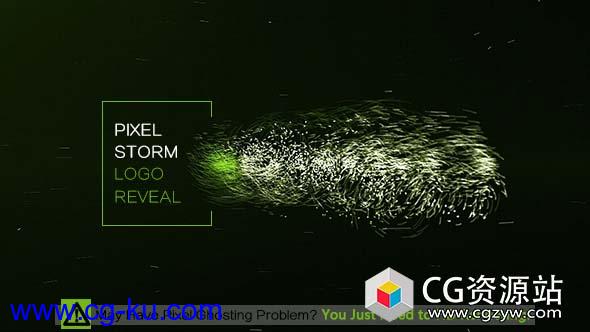 AE模板-像素化史诗电影预告风暴粒子logo标志演绎 pixel-storm-logo-reveal的图片1
