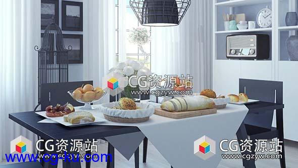 3D食物模型(C4D+C4D VRAY格式)CGAxis Models Volume 71 3D Food V的图片2