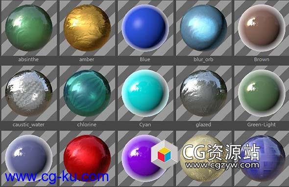 C4D预设-上千种标准材质合集预设 Cinema 4D Standard Materials的图片1