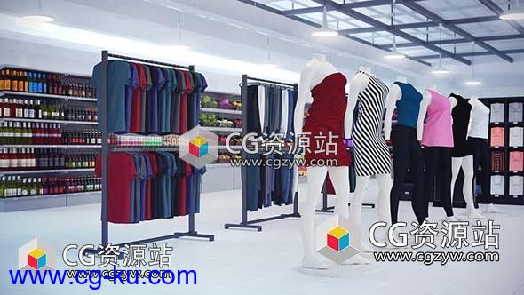 26个超市设备高多边形三维模型集合(C4D/MAX/FBX/OBJ格式)CGAxis Models Volume 70 Supermarket IV的图片1