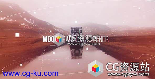 AE模板-科技感视差旅行视频婚礼图片开场 Moody Parallax Opener的图片1