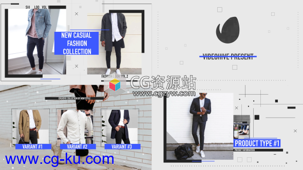 AE模板-在线商店照片幻灯片宣传片开场 Modern fashion promo的图片1