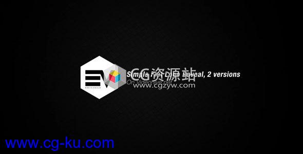 AE模板-公司企业优雅扁平化简洁Logo动画 Simple Flat Logo Reveal的图片1