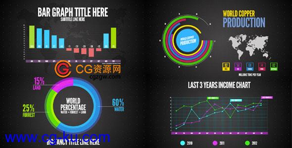 AE模板-信息图表数据表格 VideoHive Infographics的图片1