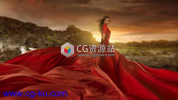 278款婚礼飘纱连衣裙PSD源文件免抠素材+视频教程的图片2