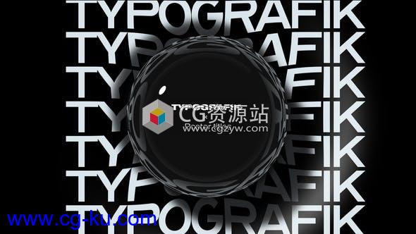 AE模板-创意动力学文字排版动画片头 Typografik – Kinetic Poster Titles的图片1