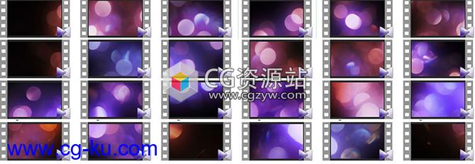 32组时尚婚礼浪漫梦幻光效及光圈模糊虚化效果视频素材的图片2