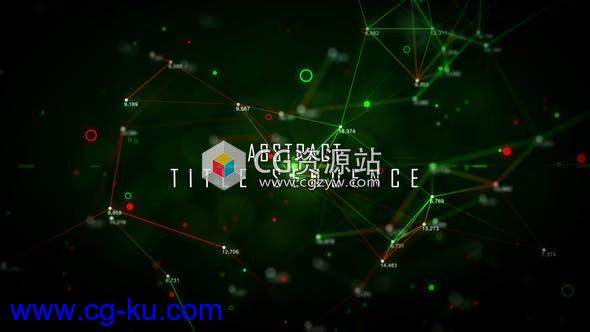 AE模板-科技感五颜六色抽象标题点线数据背景文字宣传片头 Colorful Abstract Titles的图片1