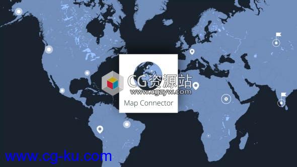 AE模板-地图连接器地点介绍展示动画 Map Connector的图片1