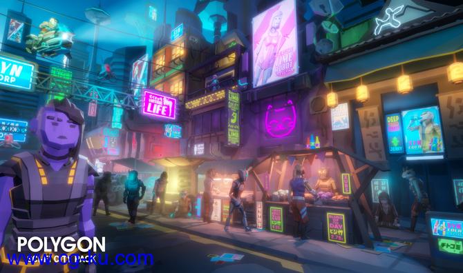 Unity低多边形科幻城市资源包POLYGON – Sci-Fi City Pack v1.18的图片3