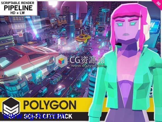 Unity低多边形科幻城市资源包POLYGON – Sci-Fi City Pack v1.18的图片4