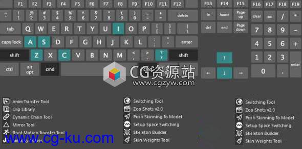 Maya功能快捷键增强插件 Zoo Tools Pro v1.4 Win/Mac的图片1
