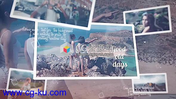 FCPX模板插件-家庭相册幻灯片图片视频动画片头 Good old days+使用教程的图片1