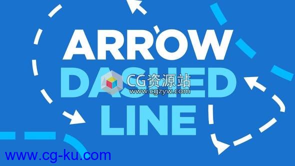 40组虚线箭头动画视频素材 Arrow Dashed Line的图片1