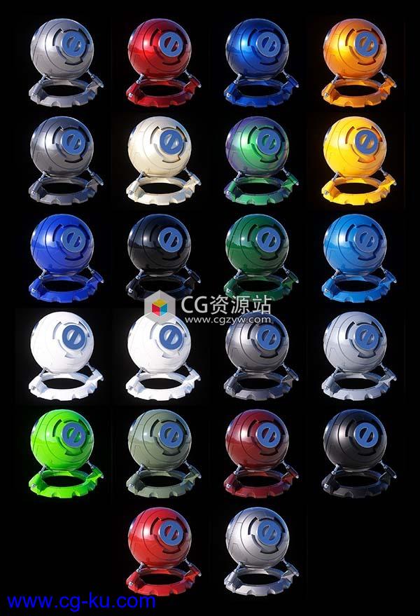 22个 Octane渲染器车漆材质C4D预设lib4d文件的图片2