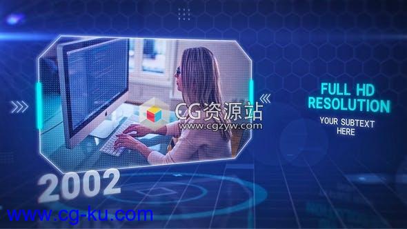 AE模板-公司业务模板科技感时间线宣传片头 Corporate Business Template的图片1