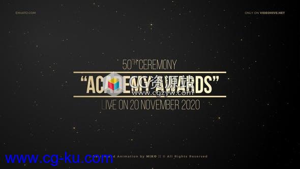 AE模板-时尚翻转粒子颁奖包装片头 Awards Promo Opener的图片1