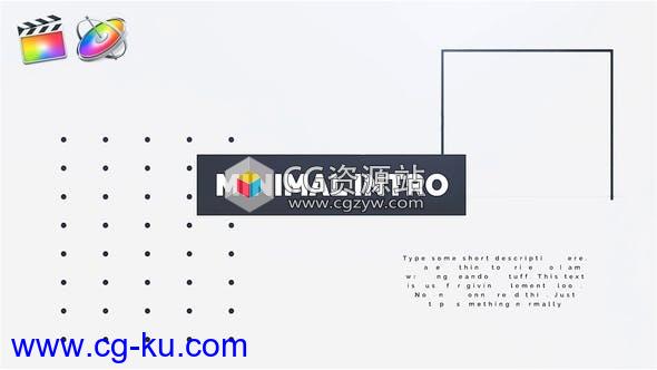 FCPX模板-公司介绍事件文字排版视频片头 Minimal Intro的图片1