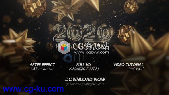 AE模板-烟花闪光庆祝新年开场片头 New Year 2020的图片1